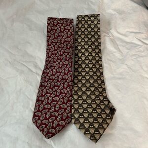 Pierre Balmain and Christian Dior ties